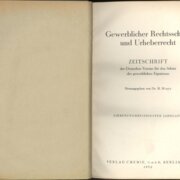 Gewerblicher Rechtsschutz und Urheberrecht