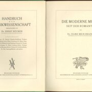 Handbuch der Musikwissenschaft - Die moderne Musik seit der romantik