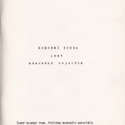 Komorní Hudba 1987