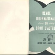 Revue Iinternationale du Droit d'Auteur 1967/1968