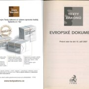 Texty zákonů - Evropské dokumenty