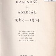 Hudební kalendář a adresář 1963–1964