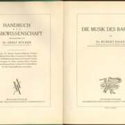 Handbuch der Musikwissenschaft - Die Musik des Barocks