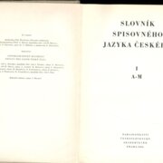 Slovník spisovného jazyka Českého I. A - M