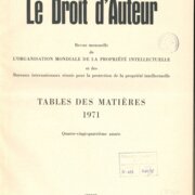 Le Droit d'Auteur