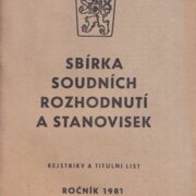 Sbírka soudních rozhodnutí a stanovisek