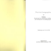 Verteilungsplan der Gema