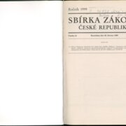 Sbírka zákonů České republiky II.