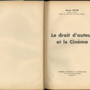 Le droit ďauteur et le Cinéma