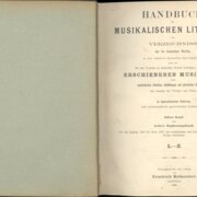 Handbuch der Musikalischen literatur