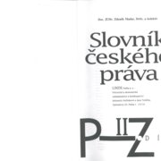 Slovník českého práva - II. díl