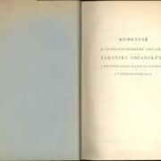 Komentář k Československému obecnému zákoníku občanskému