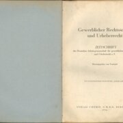 Gewerblicher Rechtsschutz und Urheberrecht