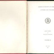 AMERICAN SOCIETY OF COMPOSERS, AUTHORS AND PUBLISHERS