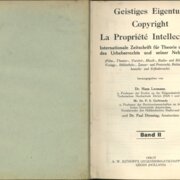 Internationale Zeitschrift fůr Theorie und Praxis des Urheberrechts und seiner Nebengebiete - Band 2 1936/1937