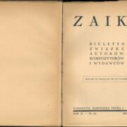 Zaiks - Biuletyn zwaiazku autotów, kompozytorów i wydawców