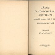 Zákon o hospodářské arbitráži