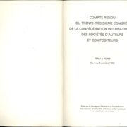 Compte rendu - Tenu a Rome