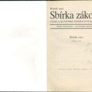 Sbírka zákonů České a Slovenské federativní republiky