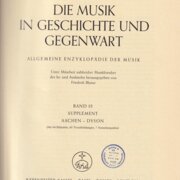 Die Musik in Geschichte und Gegenwart: Band 15 Aachen - Dyson