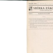Sbírka zákonů Česká republika III.