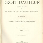 Le Droit d'Auteur