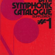 BMI Symphonic Catalogue Supplement #1