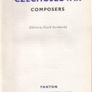 Contemporary Czechoslovak Composers