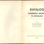 Katalog hudebních archivů Čs. rozhlasu