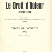 Le Droit d'Auteur