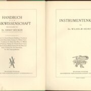 Handbuch der Musikwissenschaft - Instrumentenkunde