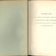 Komentář k Československému obecnému zákoníku občanskému