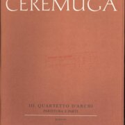 III. Quartetto d´archi