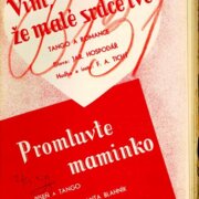 Vím, že malé srdce tvé, Promluvte maminko