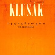 1 - 4 - 3 - 2 - 5 - 6 - 7 - 10 - 9 - 8 - 11 per flauto solo