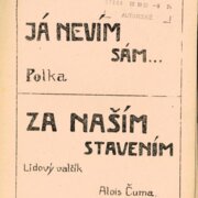 Já nevím sám, Za naším stavením