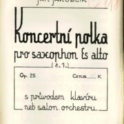 Koncertní polka pro saxophon Es alto
