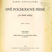 Dvě pochodové písně pro školní mládež