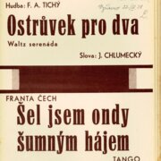 Ostrůvek pro dva, Šel jsem ondy šumným hájem