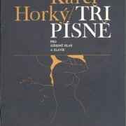 Tři písně pro střední hlas a klavír