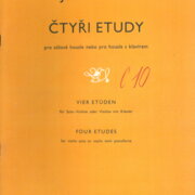 Čtyři etudy pro sólové housle nebo pro housle s klavírem
