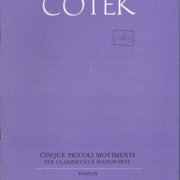 Cinque piccoli movimenti per clarinetto e pianoforte