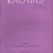 Sonata - per violoncello e pianoforte