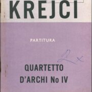 Quartetto d´archi - No IV.