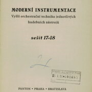 Moderní instrumentace sešit 17 - 18