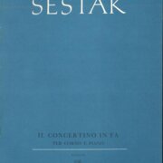 II. Concertino in fa per conro e piano
