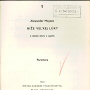 Edícia sborového spevu 1 - Níže veľkej lúky