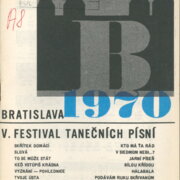 Bratislava 1970 - V. festival tanečních písní