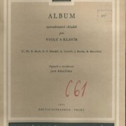 Album instruktivních skladeb pro violu a klavír