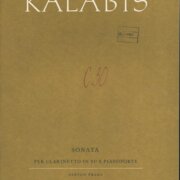 Sonata - per clarinetto in si e pianoforte